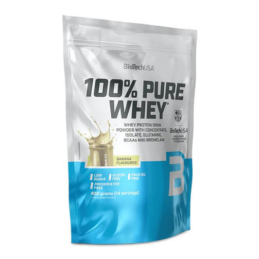BioTechUSA 100% Pure Whey, Banana (EAN 5999076269587) - 400g