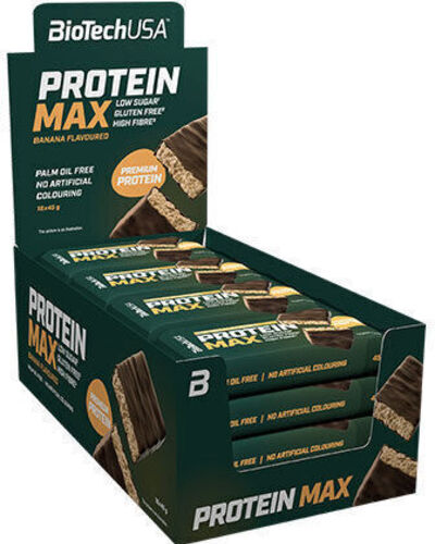 BioTechUSA Protein Max Bar, Banana - 16 x 45g