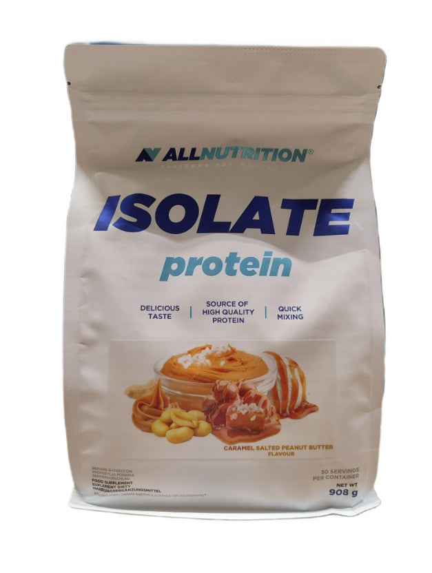 Allnutrition Isolate Protein, Caramel Salted Peanut Butter - 908g