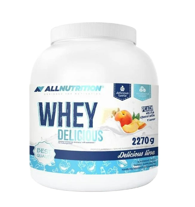 Allnutrition Whey Delicious, White Chocolate with Peach - 2270g