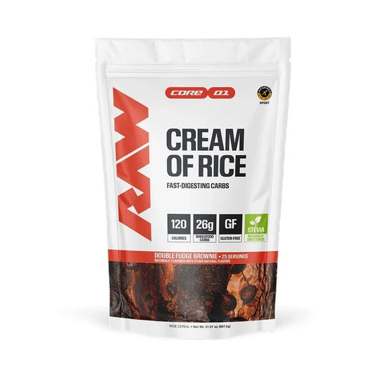 Raw Nutrition Cream of Rice, Double Fudge Brownie - 887g
