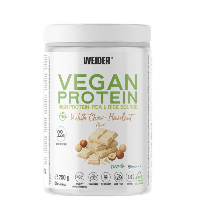 Weider Vegan Protein, White Choco-Hazelnut - 750g