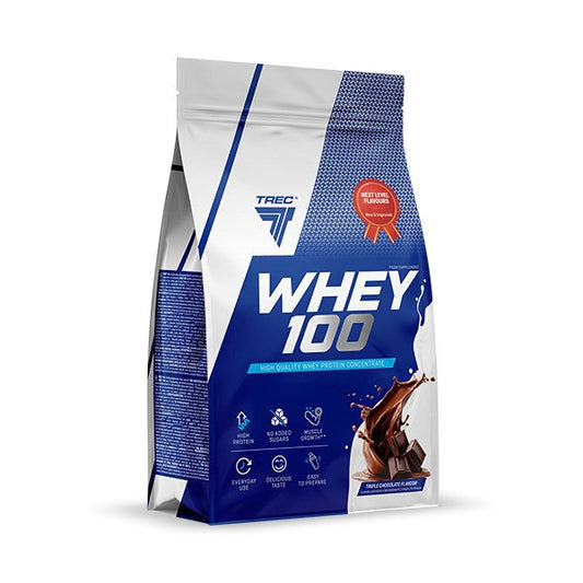 Trec Nutrition Whey 100 (Bag), Triple Chocolate - 900g