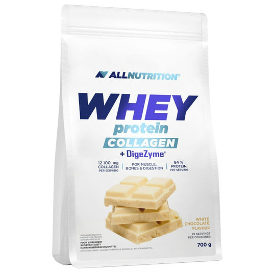 Allnutrition Whey Protein Collagen + DigeZyme, White Chocolate - 7