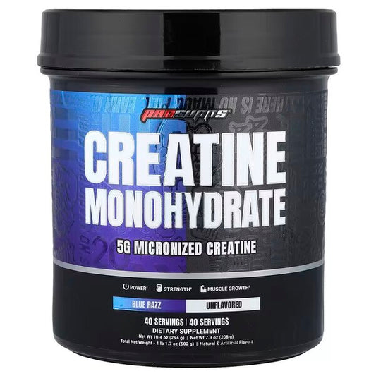 ProSupps Creatine Monohydrate Dual Tube, Blue Razz & Unflavored