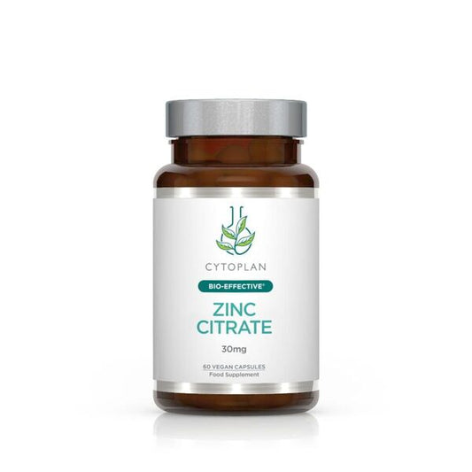 Cytoplan Zinc Citrate, 30mg - 60 vcaps