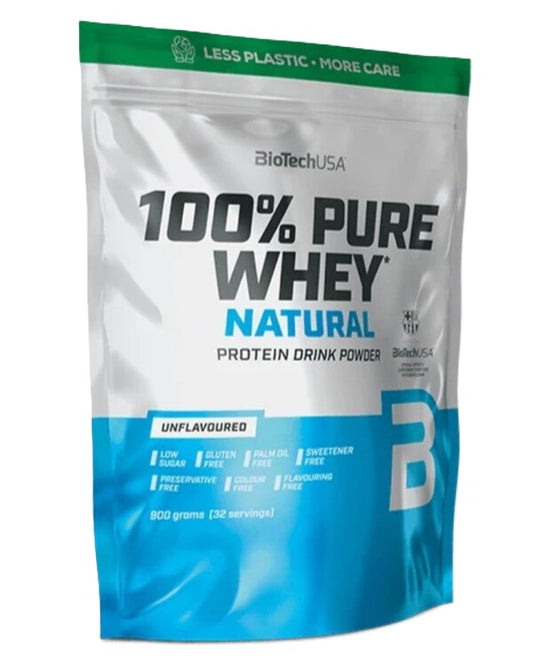 BioTechUSA 100% Pure Whey, Unflavoured - 900 grams
