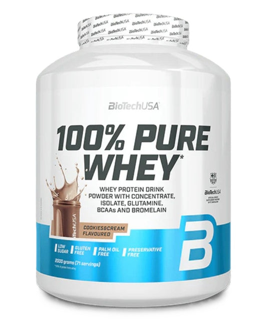 BioTechUSA 100% Pure Whey, Cookies & Cream - 2000 grams