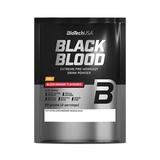 BioTechUSA Black Blood NOX+, Blood Orange - 20 grams (2 servings)
