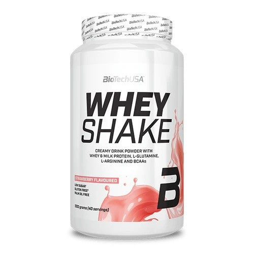 BioTechUSA Whey Shake, Strawberry - 1000 grams