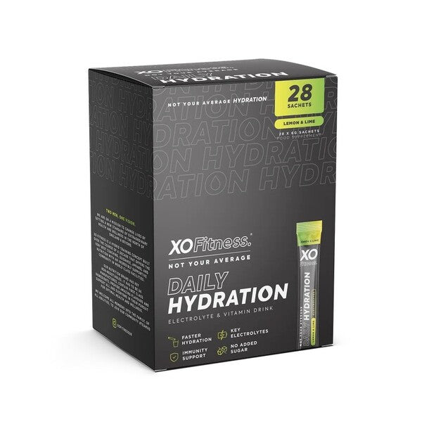 XO Fitness Daily Hydration, Lemon & Lime - 28 x 6g