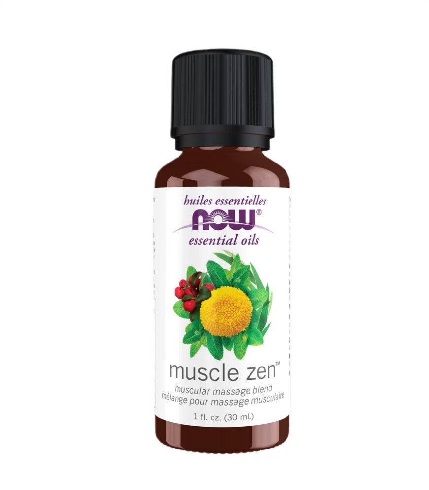 NOW Foods Essential Oil, Muscle Zen - 30 ml.