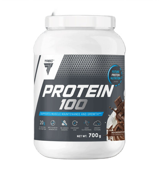 Trec Nutrition Protein 100, Rich Chocolate - 700 grams