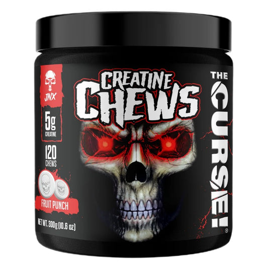 JNX Sports The Curse! Creatine Chews, Fruit Punch - 120 chews