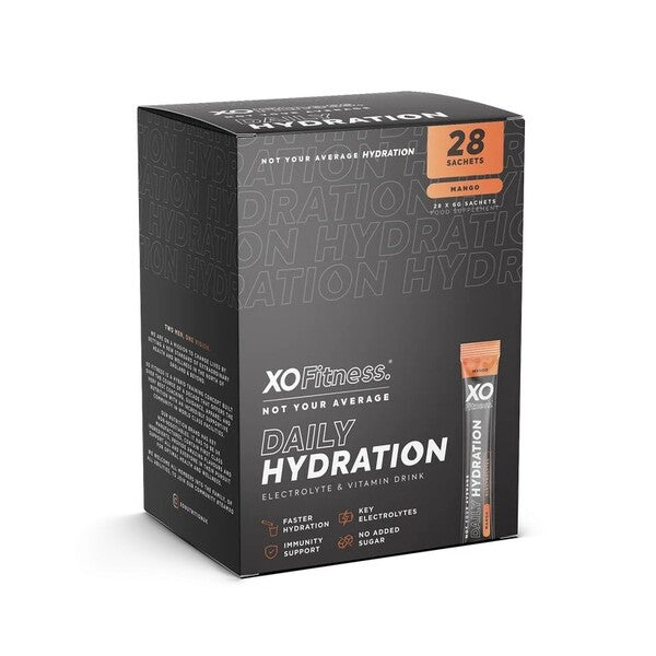 XO Fitness Daily Hydration, Mango - 28 x 6g