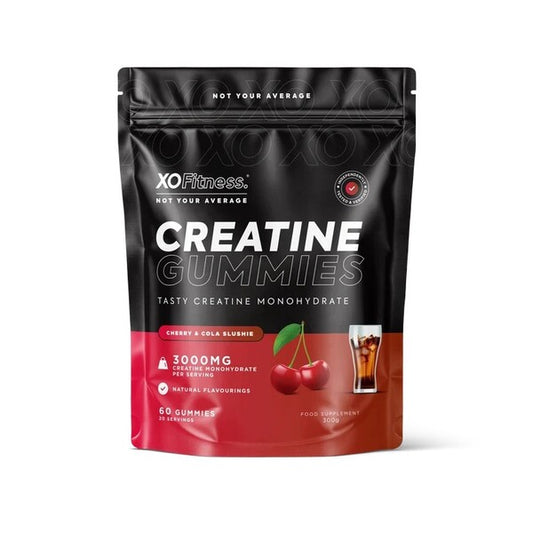 XO Fitness Creatine Gummies, Cherry & Cola Slushie - 60 gummies