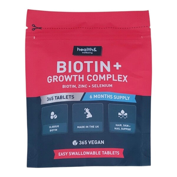 Health&Wellbeing Biotin+ Growth Complex - 365 tablets