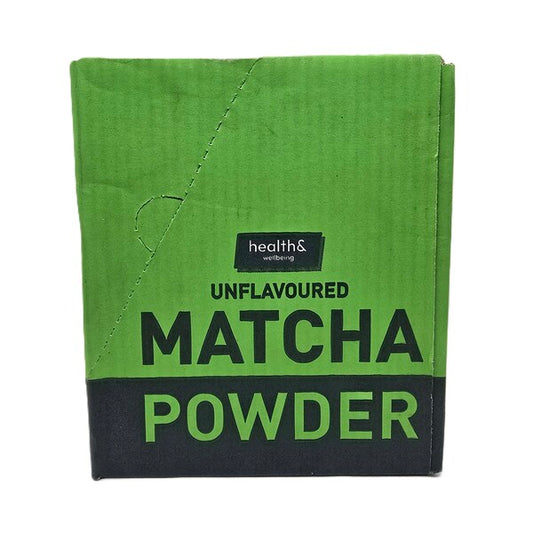 Health&Wellbeing Matcha Powder, Unflavoured - 6 x 75g