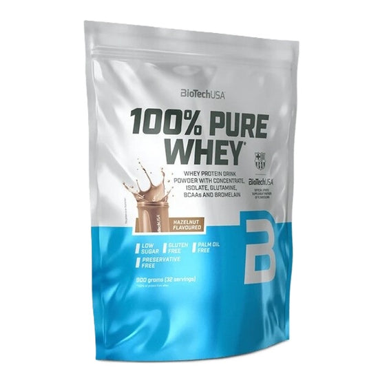 BioTechUSA 100% Pure Whey, Hazelnut - 900 grams