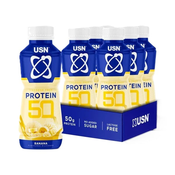 USN Protein 50, Banana - 6 x 500 ml.