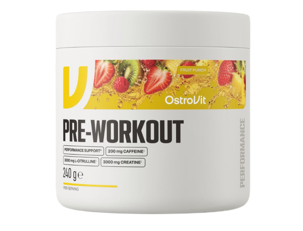 OstroVit Pre-Workout, Fruit Punch - 240 grams