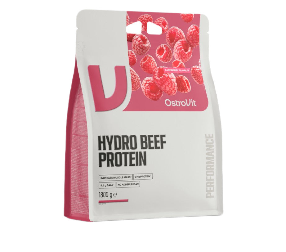 OstroVit Hydro Beef Protein, Raspberry - 1800 grams