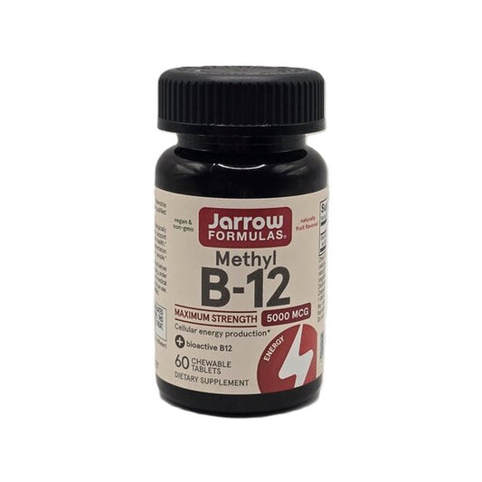 Jarrow Formulas Methyl B-12, 5000mcg (Fruit) - 60 vegan chewable t