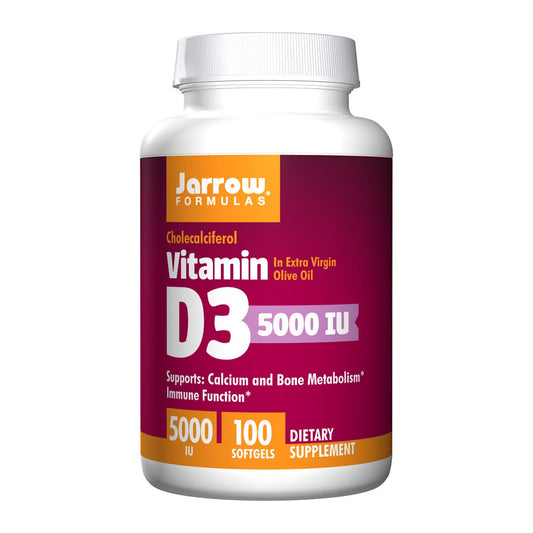 Jarrow Formulas Vitamin D3, 5000 IU - 100 softgels