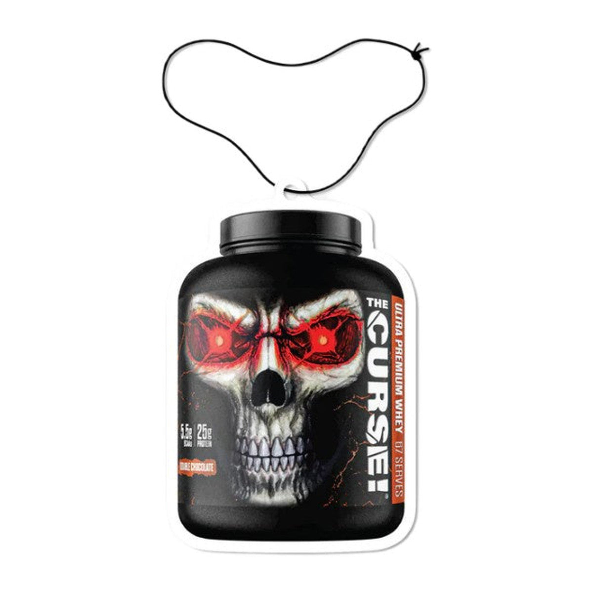 JNX Sports The Curse! Whey Protein Tub Air Freshener, Coconut