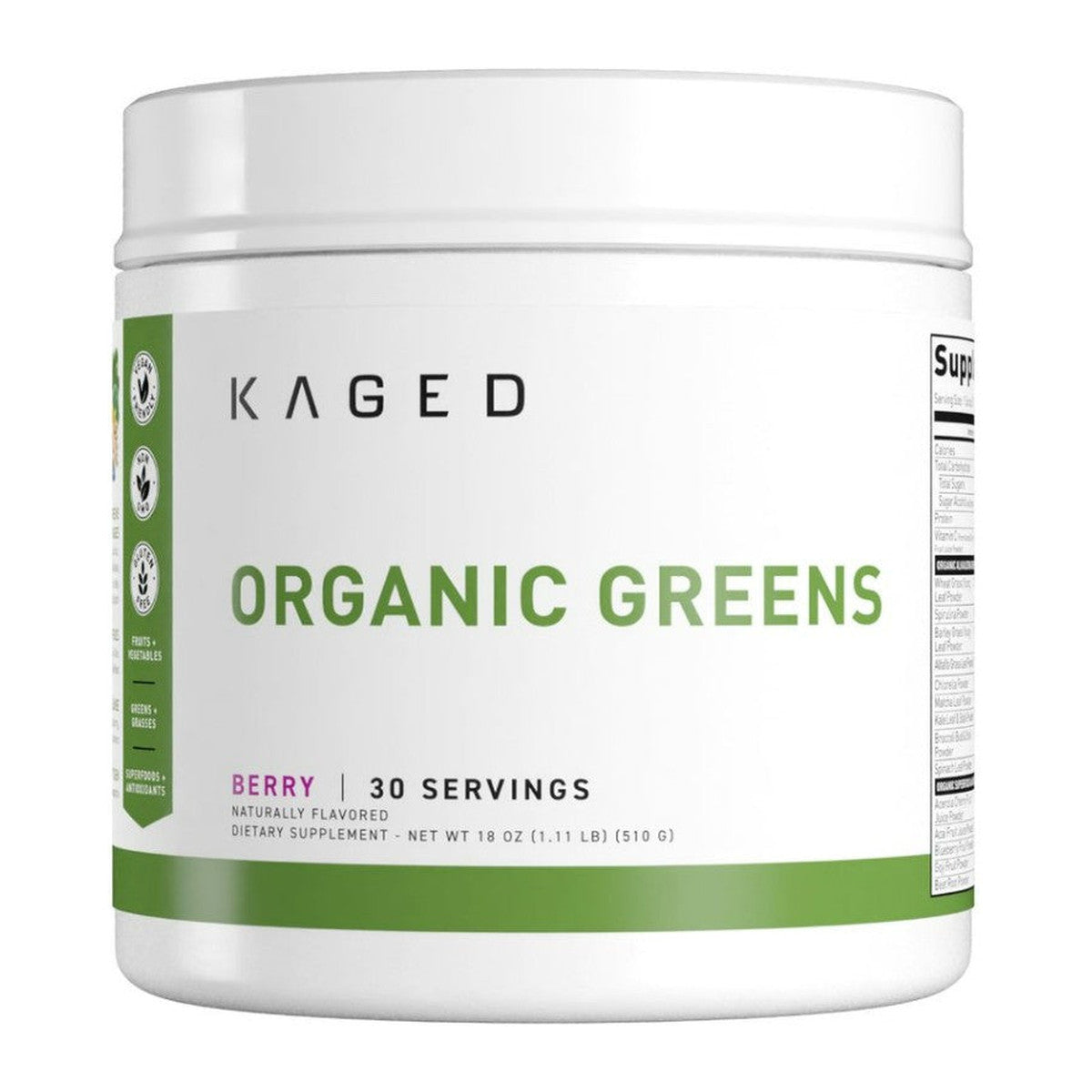 Kaged Muscle Greens, Berry - 510g