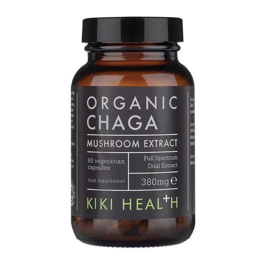 KIKI Health Chaga Extract, 380mg - 60 vcaps
