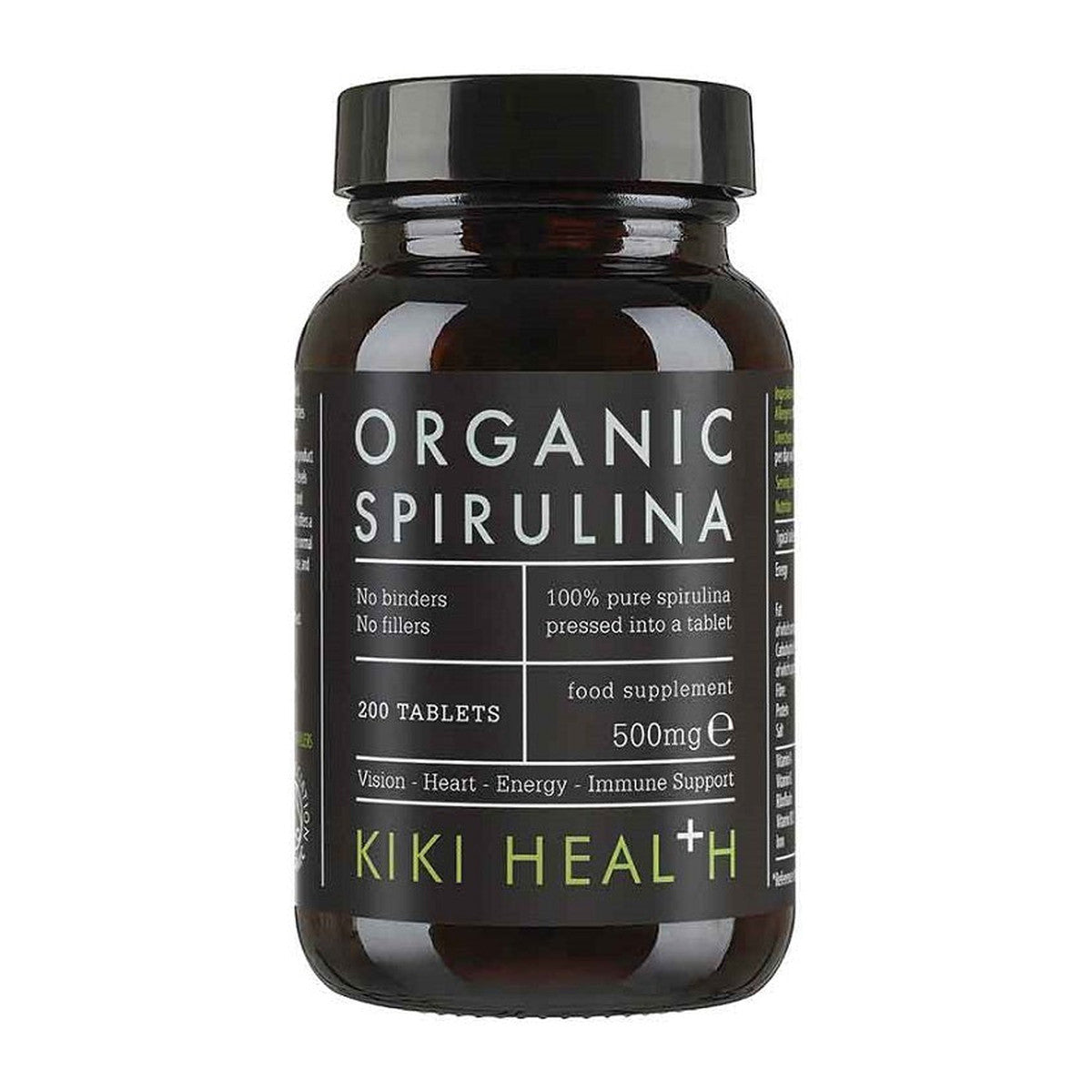 KIKI Health Spirulina, 500mg - 200 tablets