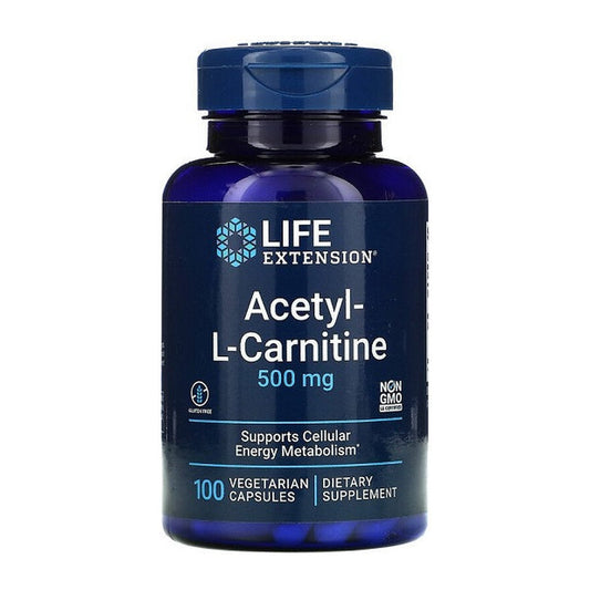 Life Extension Acetyl-L-Carnitine, 500mg - 100 vcaps