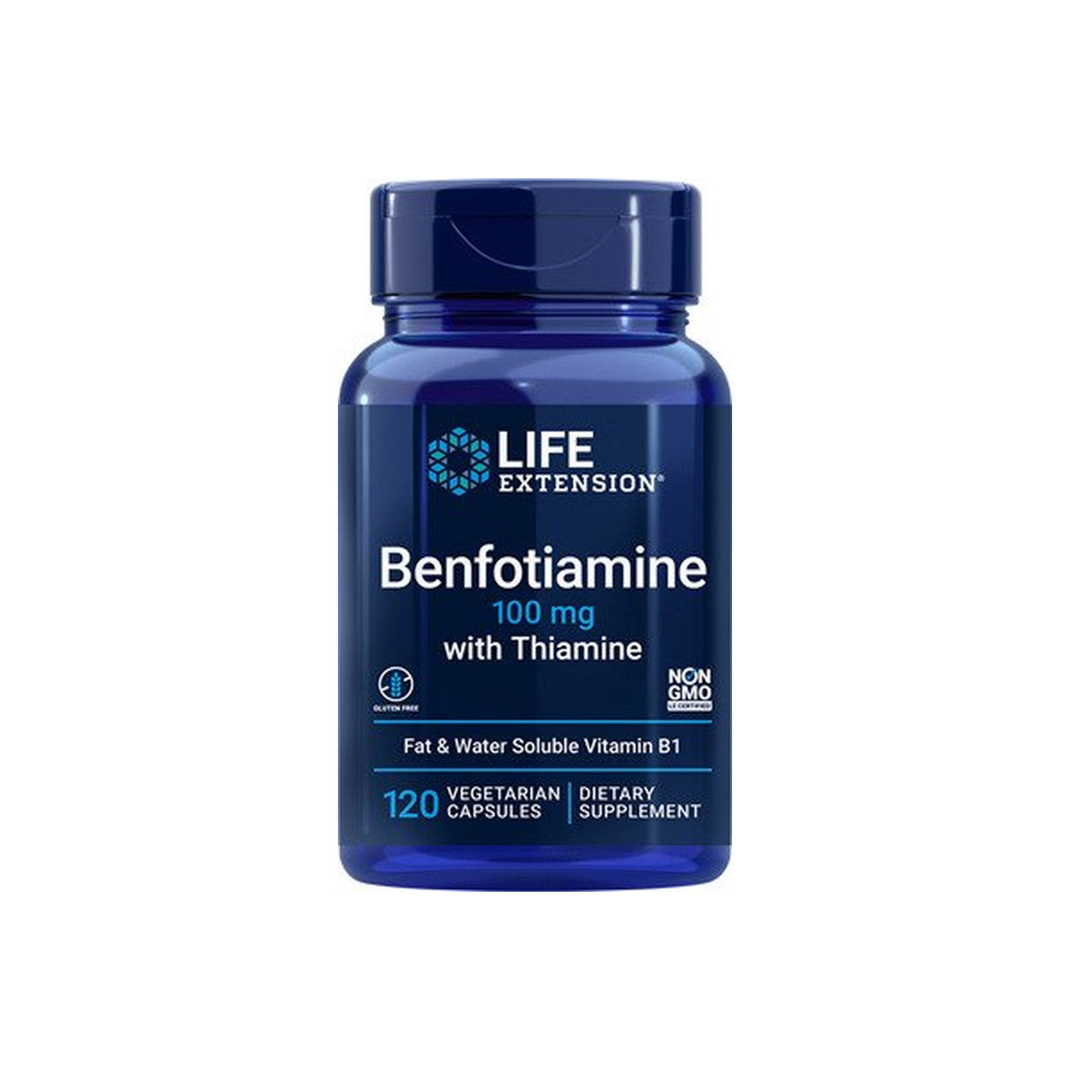 Life Extension Benfotiamine with Thiamine, 100mg - 120 vcaps