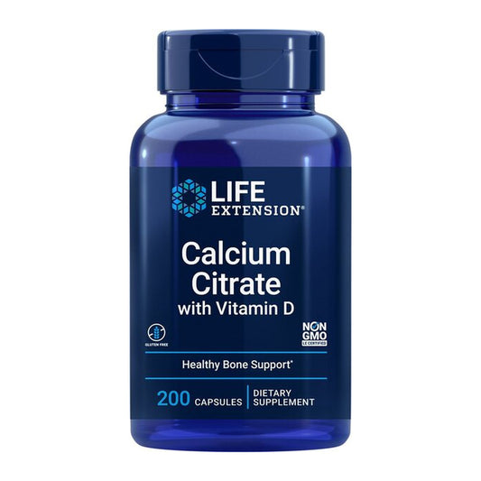 Life Extension Calcium Citrate with Vitamin D - 200 vcaps