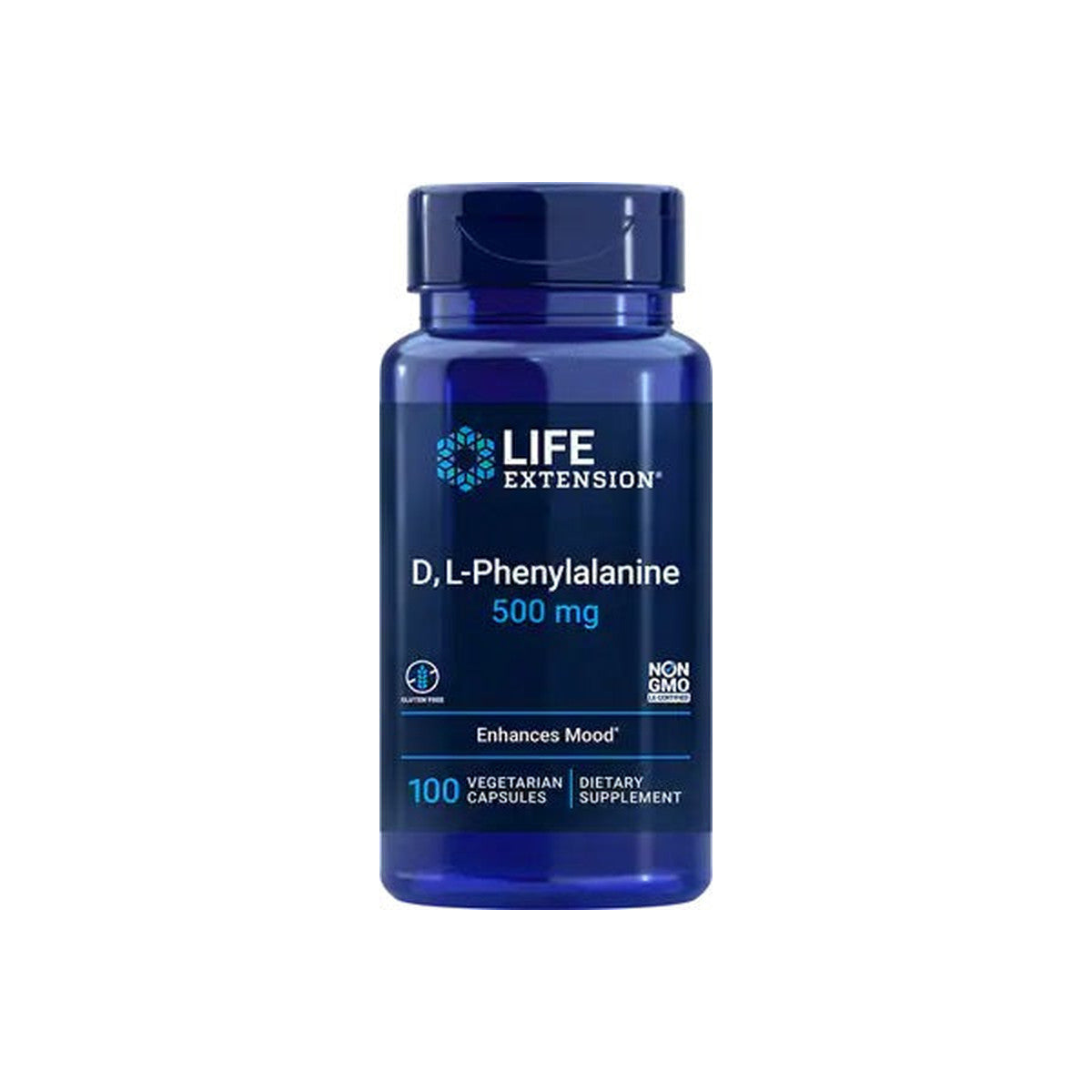 Life Extension D L-Phenylalanine, 500mg - 100 vcaps