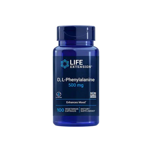 Life Extension D L-Phenylalanine, 500mg - 100 vcaps