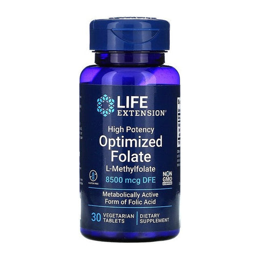 Life Extension High Potency Optimized Folate - 30 vegetarian tabs