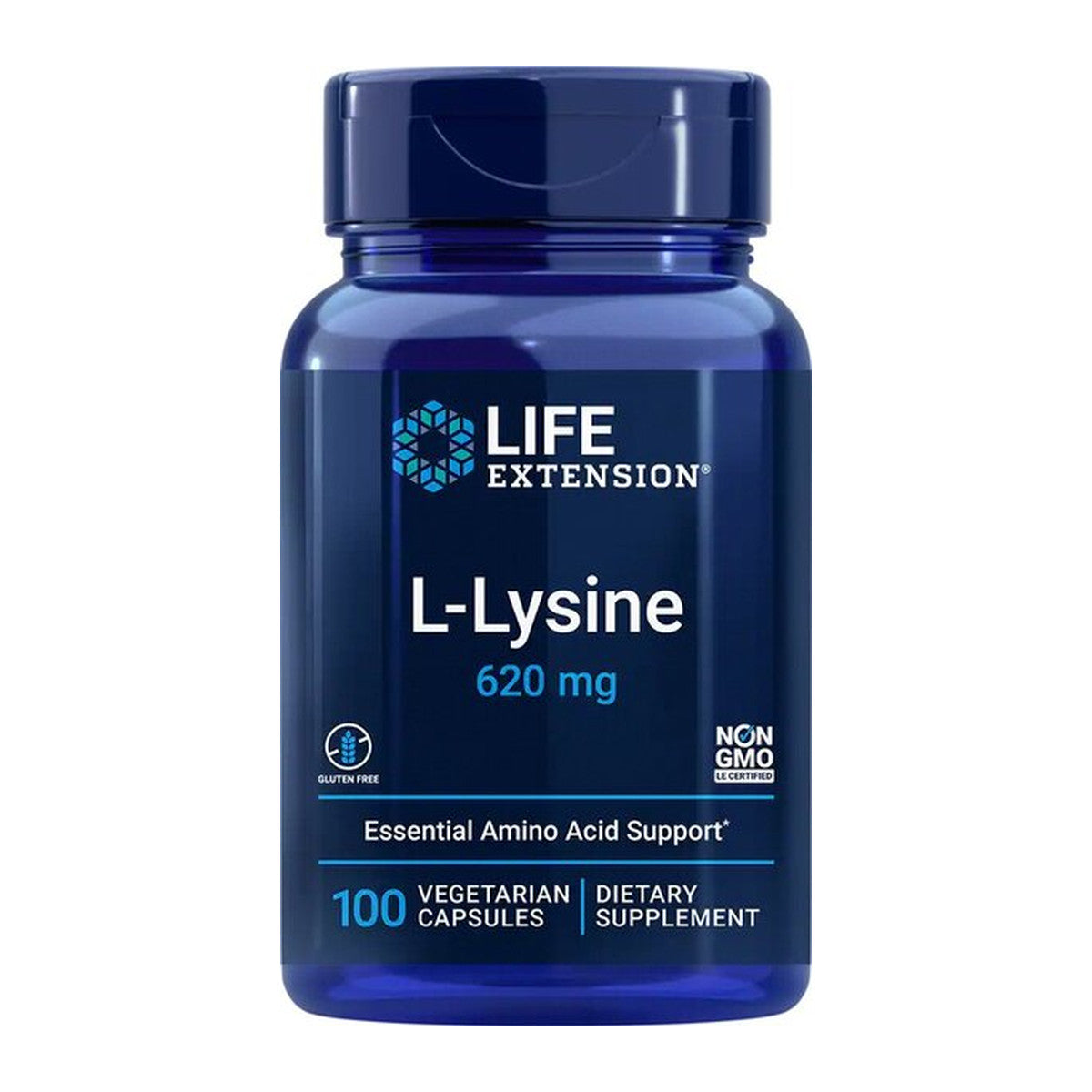 Life Extension L-Lysine, 620mg - 100 vcaps