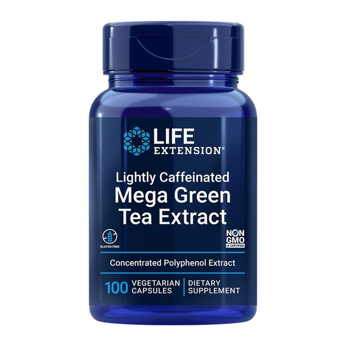 Life Extension Lightly Caffeinated Mega Green Tea Extract - 100 vc