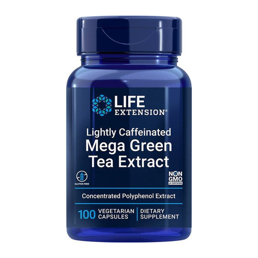 Life Extension Lightly Caffeinated Mega Green Tea Extract - 100 vc