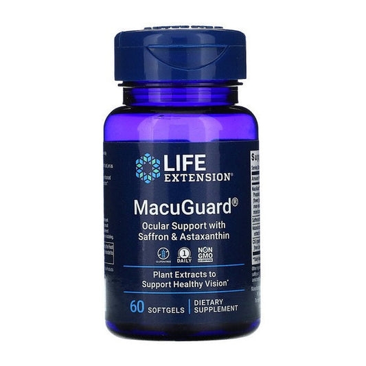 Life Extension MacuGuard Ocular Support with Saffron & Astaxanthin