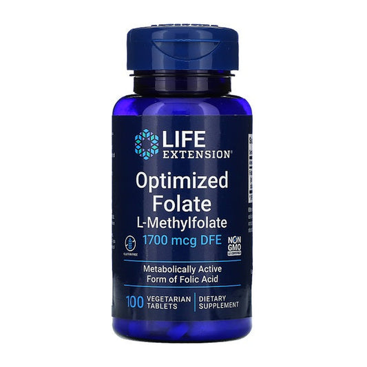 Life Extension Optimized Folate, 1700mcg - 100 vegetarian tabs