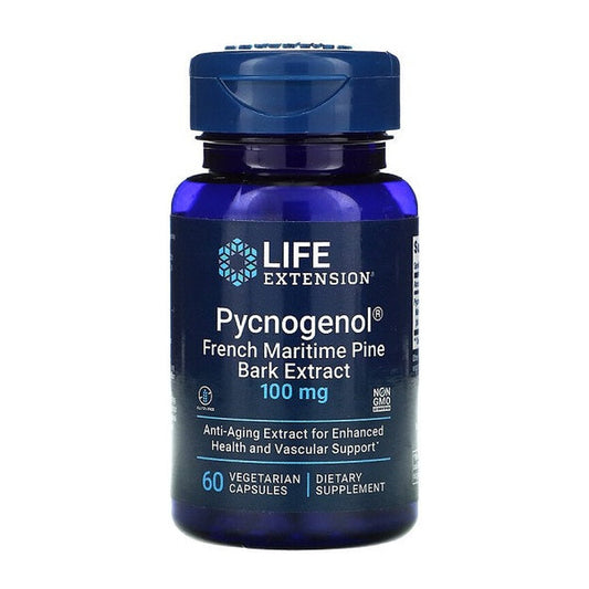 Life Extension Pycnogenol French Maritime Pine Bark Extract, 100mg