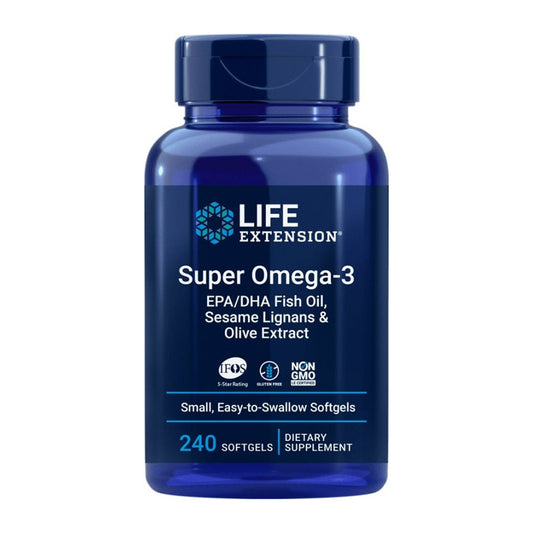 Life Extension Super Omega-3 EPA/DHA Fish Oil, Sesame Lignans & Ol