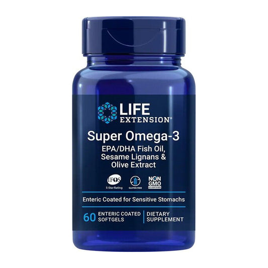 Life Extension Super Omega-3 EPA/DHA with Sesame Lignans & Olive E