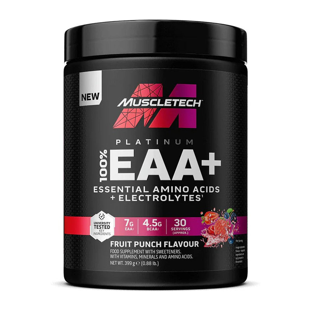 MuscleTech Platinum 100% EAA+, Fruit Punch - 399g