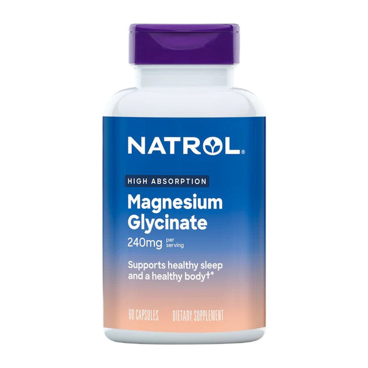 Natrol High Absorption Magnesium Glycinate, 240mg - 60 caps