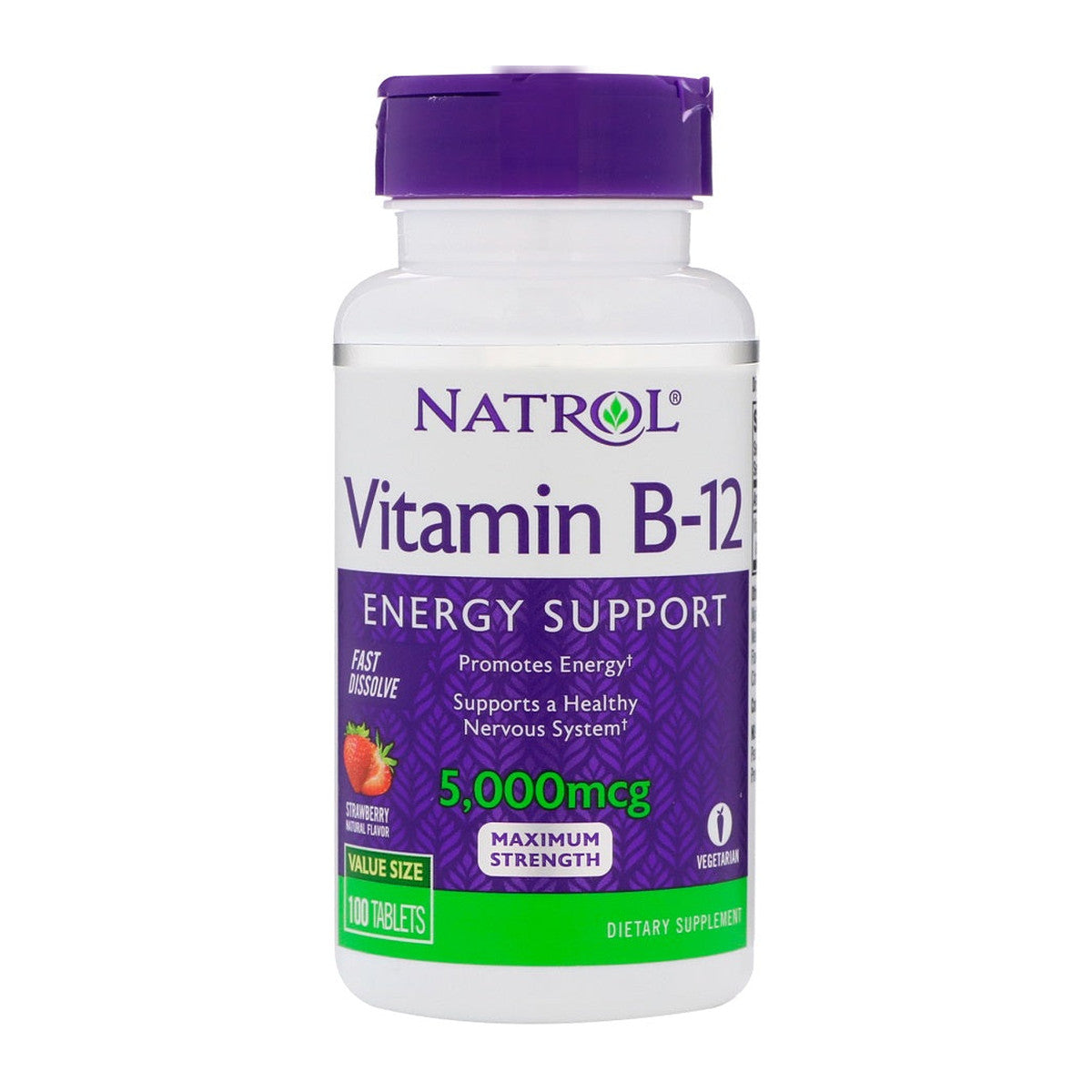 Natrol Vitamin B-12 Fast Dissolve, 5000mcg - 100 tabs