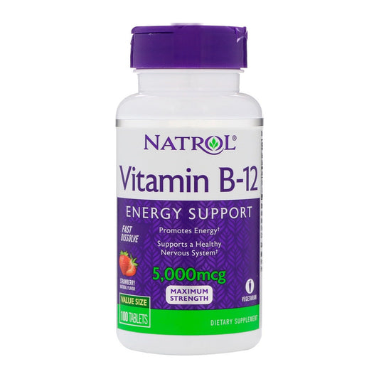 Natrol Vitamin B-12 Fast Dissolve, 5000mcg - 100 tabs